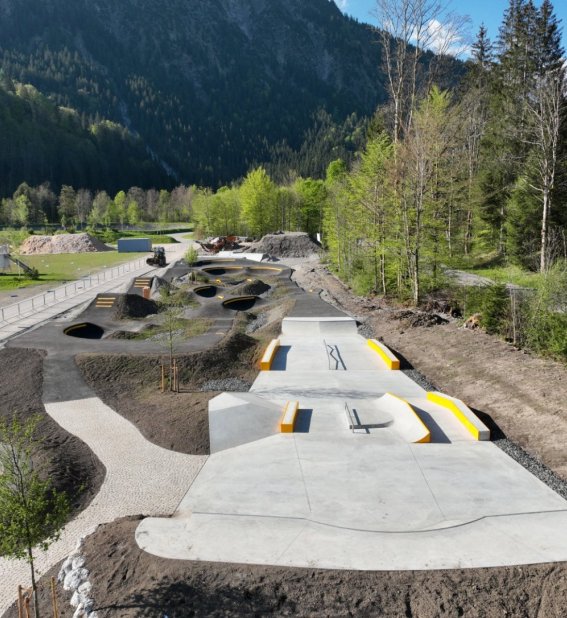 Nordic Park Nordseite im Bau