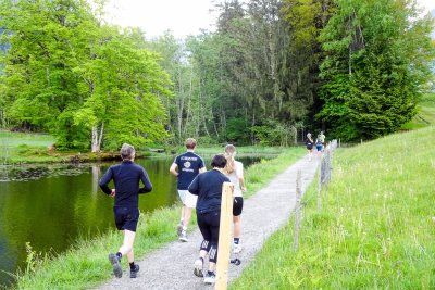 Läufer am Moorweiher