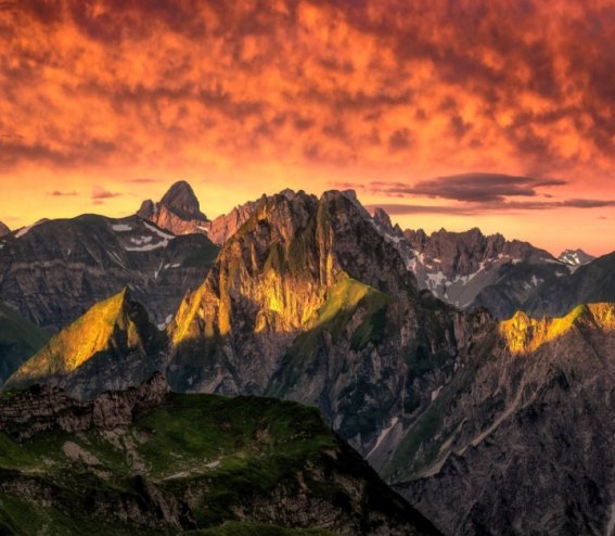 Mystische Stimmung im Gebirge