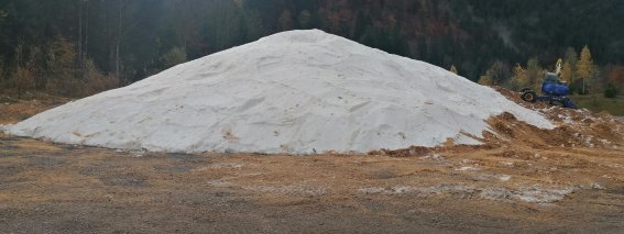Schneedepot Nordic Zentrum Oberstdorf/Allgäu