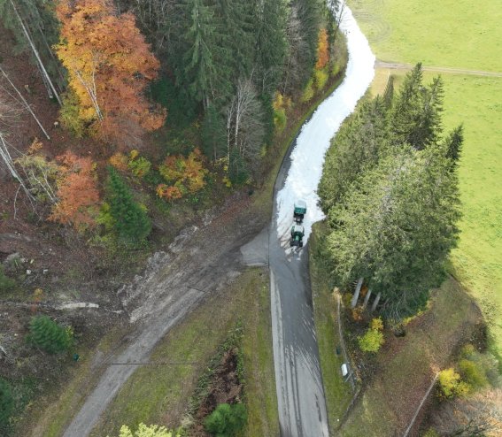 Skirollerstrecke wird zur Loipe