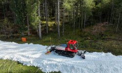Präparierung der Snowfarming-Loipe