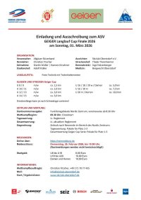 Ausschreibung Geiger Cup Finale Oberstdorf 2026