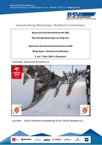 Ausschreibung Bayerische Schülermeisterschaften Oberstdorf 2026