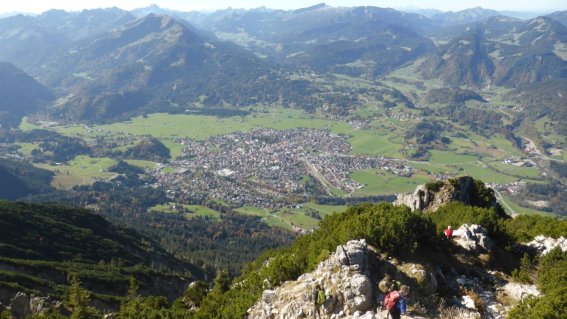 Grandioser Ausblick vom Rubihorn auf Oberstdorf