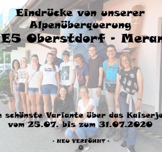 von Elisa von Rüden -E5 Oberstdorf-Meran, Kaiserjoch 2020