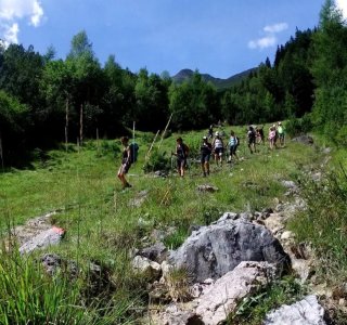 Abstieg vom Kaiserjoch