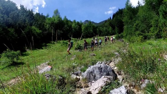 Abstieg vom Kaiserjoch