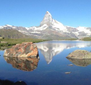 Blick auf das Matterhorn vom Günsee