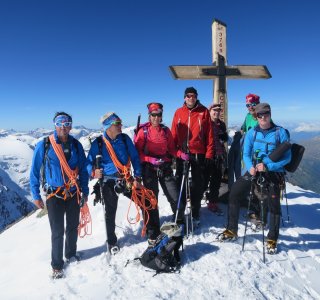 Das Gipfelkreuz am Monte Cevedale