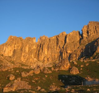 Masare Klettersteig im Abendlicht