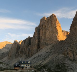 2. Tag - Sonnenaufgang Antermoia Hütte