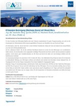 W35 Kilimanjaro Besteigung (Machame Route) mit Mount Meru, Detailinfo