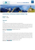 I12 Am Grat entlang - die Hörnertour im Sommer individuell 4-Tage, Detailinfo