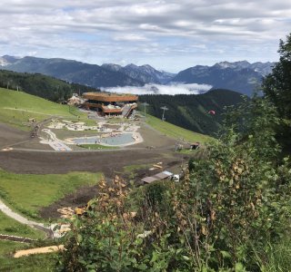 Die Bergstation der Spieljochbahn in Fügen, Zillertal