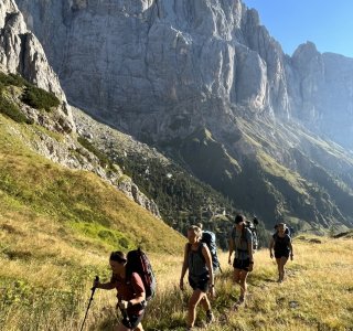 Querung unterhalb der Marmolata, 3.343m | © Mathias Klebaur, OASE alpin GmbH