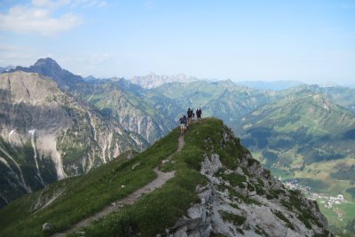 Am Grat der Walser Hammerspitze