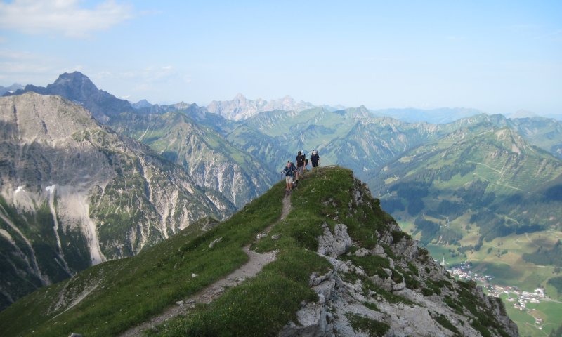 Am Grat der Walser Hammerspitze