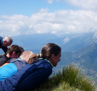Blick vom Cima di Col Rean - Rifugio Tissi nach Alleghe (1)