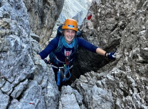 Einige Stellen sind nicht mit Drahtseilen gesichert.