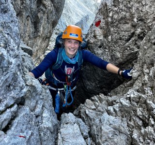 Einige Stellen sind nicht mit Drahtseilen gesichert.