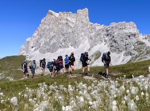 Auf dem Weg zur Carschinahütte