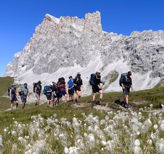 Auf dem Weg zur Carschinahütte