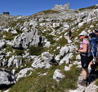 Blick zurück zu Carschinahütte