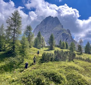 Abstieg zum Rifugio Casera Tartoi