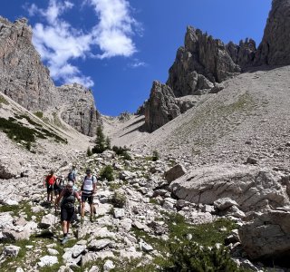 Abstieg zum Rifugio Pordenone