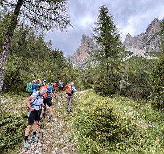 Abstieg zur Rifugio Giaf