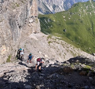 Aufstieg zur Forcella Rua Alta