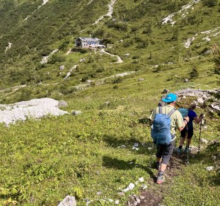 Kurz vor dem Rifugio Flabian