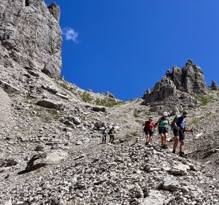 Unterhalb der Forcella del Leone