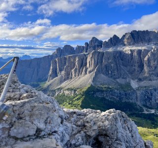 Blick zum Grödner Joch