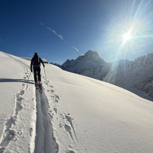 Skitourentage „Local Highlights“, Allgäu | © Korbinian Schmittlein, OASE alpin GmbH