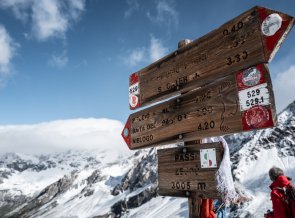Ortler Höhenweg, Wegweiser | © Reiner Taglinger, OASE alpin GmbH