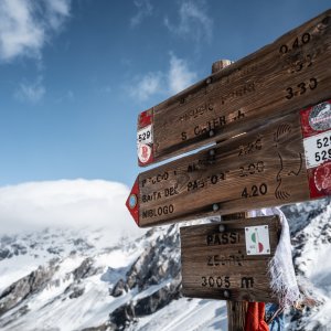 Ortler Höhenweg, Wegweiser | © Reiner Taglinger, OASE alpin GmbH