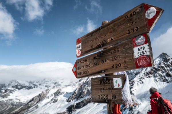 Ortler Höhenweg, Wegweiser | © Reiner Taglinger, OASE alpin GmbH
