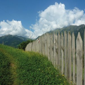 Alpenpanorama - Holzzaun