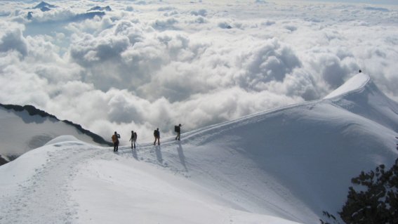 Gratüberschreitung am Piz Palü, Hochtourenwoche Bernina