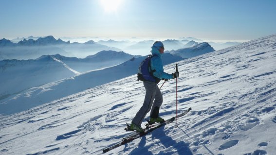 Skitour über den Gipfeln