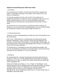 Allgemeine Reisebedingungen OASE alpin GmbH