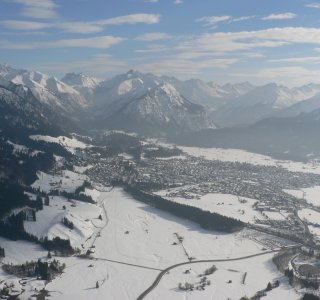 1. Tag - Ausblick auf Oberstdorf mit dem Allgäuer Hauptkamm
