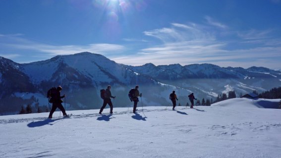 2. Tag - Ideales Schneeschuhgelände am Denneberg (1.427 m)