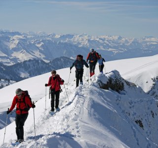 3. Tag - Im Aufstieg zum Rindalphorn (1.822 m) - Im Hintergrund der Bregenzer Wald