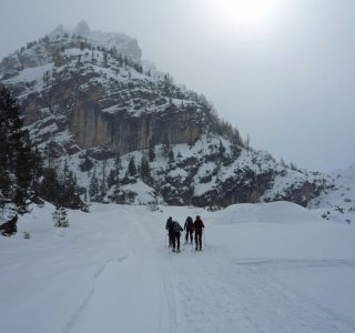 1. Tag - Aufstieg von Pederü zur Faneshütte  (2.060 m)
