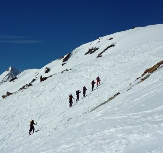 Die letzten Meter im Aufstieg zur Madritsch Spitze (3.265 m)