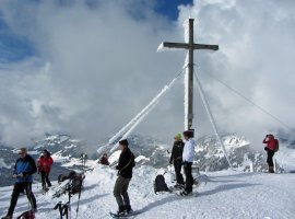 Auf dem Gipfel vom Riedberger Horn (1.787 m)