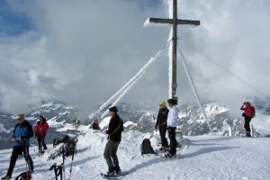 Auf dem Gipfel vom Riedberger Horn (1.787 m)
